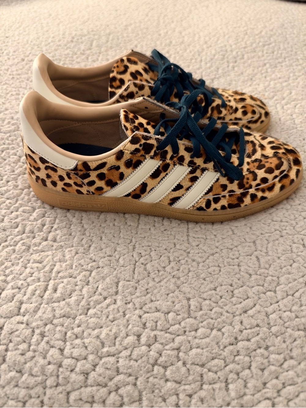 Adidas Originals Leopard Pony Hair Sneakers – Women’s US 10
